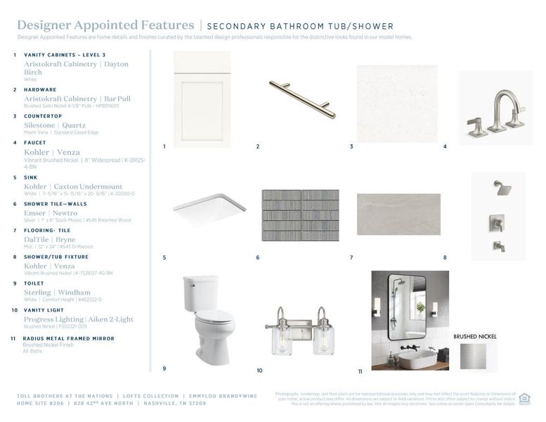 Sample of building materials used in homes in The Nations - Lofts, Nashville (Image 13).