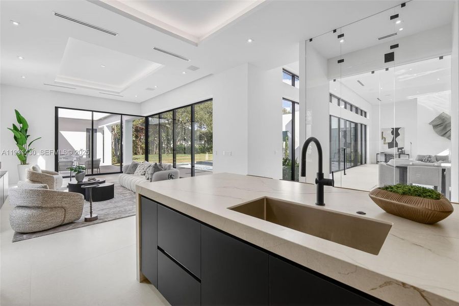 Furnished interior view inside a new home in , Miami (Image 34).