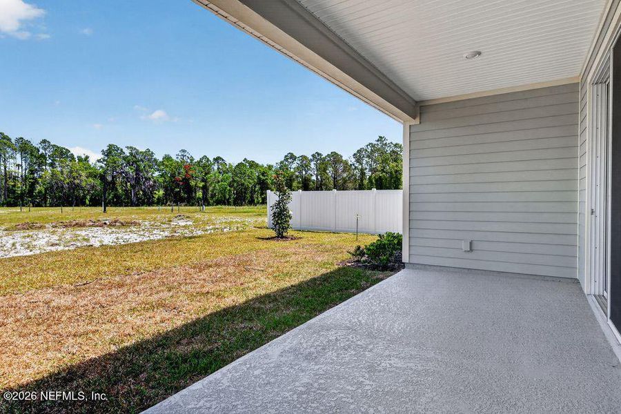 Exterior details and patio area of a home in Colbert Landings, Palm Coast (Image 19).