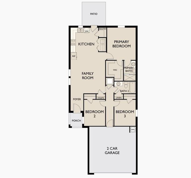 2D floor plan layout of this home in Elm Park, Austin, TX (Image 2). 2D floor plan layout of this home in Elm Park, Austin, TX (Image 2).