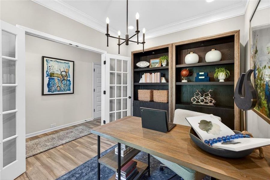 Furnished interior view inside a new home in Sagebrook, Powder Springs (Image 28).