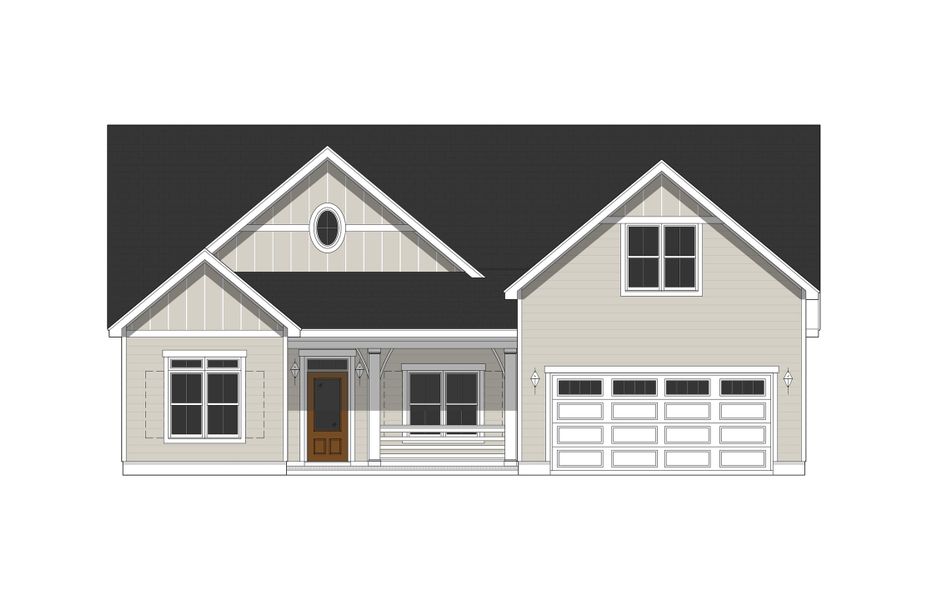 Representative exterior photo of a completed home built from the Helmsley by Bill Clark Homes in Sidbury Landing, Wilmington, NC (Image 20).