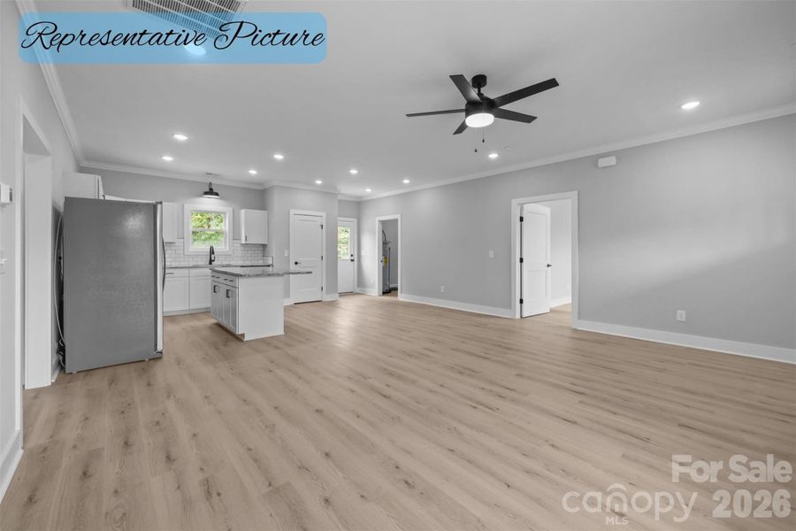 Spacious, unfurnished interior of a new home in , Albemarle (Image 17).