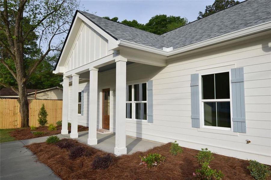 Exterior details and patio area of a home in , Watkinsville (Image 3). Exterior details and patio area of a home in , Watkinsville (Image 3).