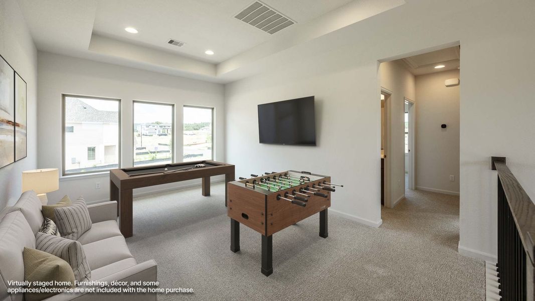 Furnished interior view inside a new home in Santa Rita Ranch - Tierra Rosa, Liberty Hill (Image 7).