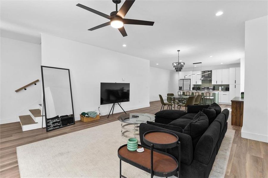 Furnished interior view inside a new home in , Atlanta (Image 41).