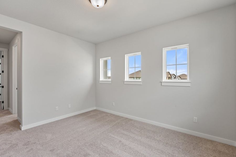Spacious, unfurnished interior of a new home in Arbor Collection at Lariat, Liberty Hill (Image 37). Spacious, unfurnished interior of a new home in Arbor Collection at Lariat, Liberty Hill (Image 37).