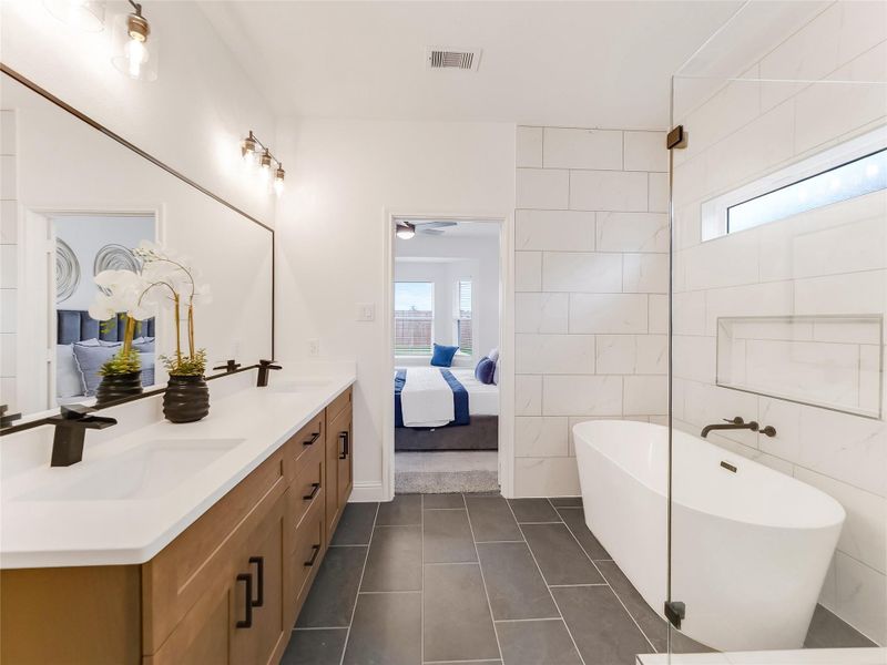 Furnished interior view inside a new home in , Splendora (Image 35).