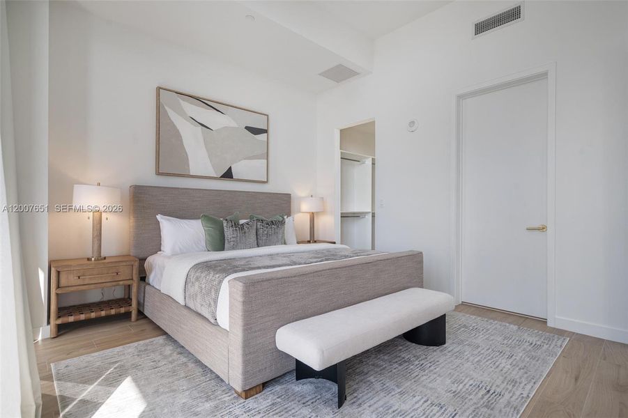 Furnished interior view inside a new home in , Miami (Image 18).