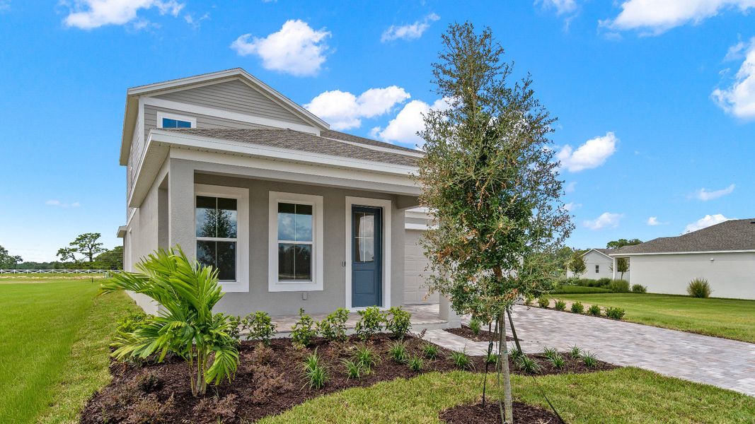 Representative exterior details of a home built from the Sweetgum by DRB Homes in Lakeside at Satilla, St. Cloud (Image 4).