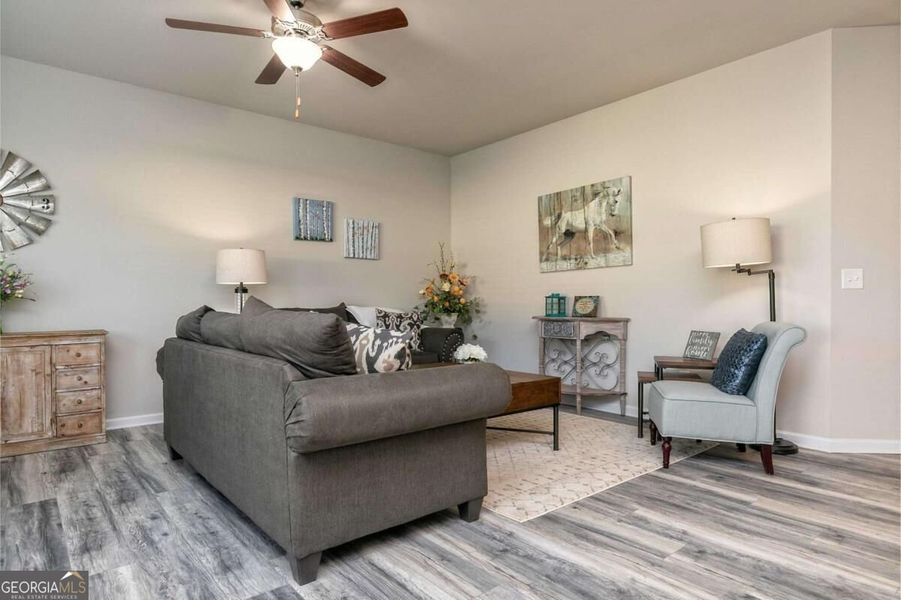 Furnished interior view inside a new home in Cobblestone Crossing Commons, Byron (Image 6).