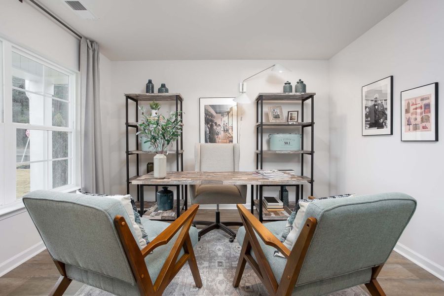 Representative furnished interior of a home built from the Penwell by D.R. Horton in The Manors at Riley's Meadow, Haw River (Image 6).