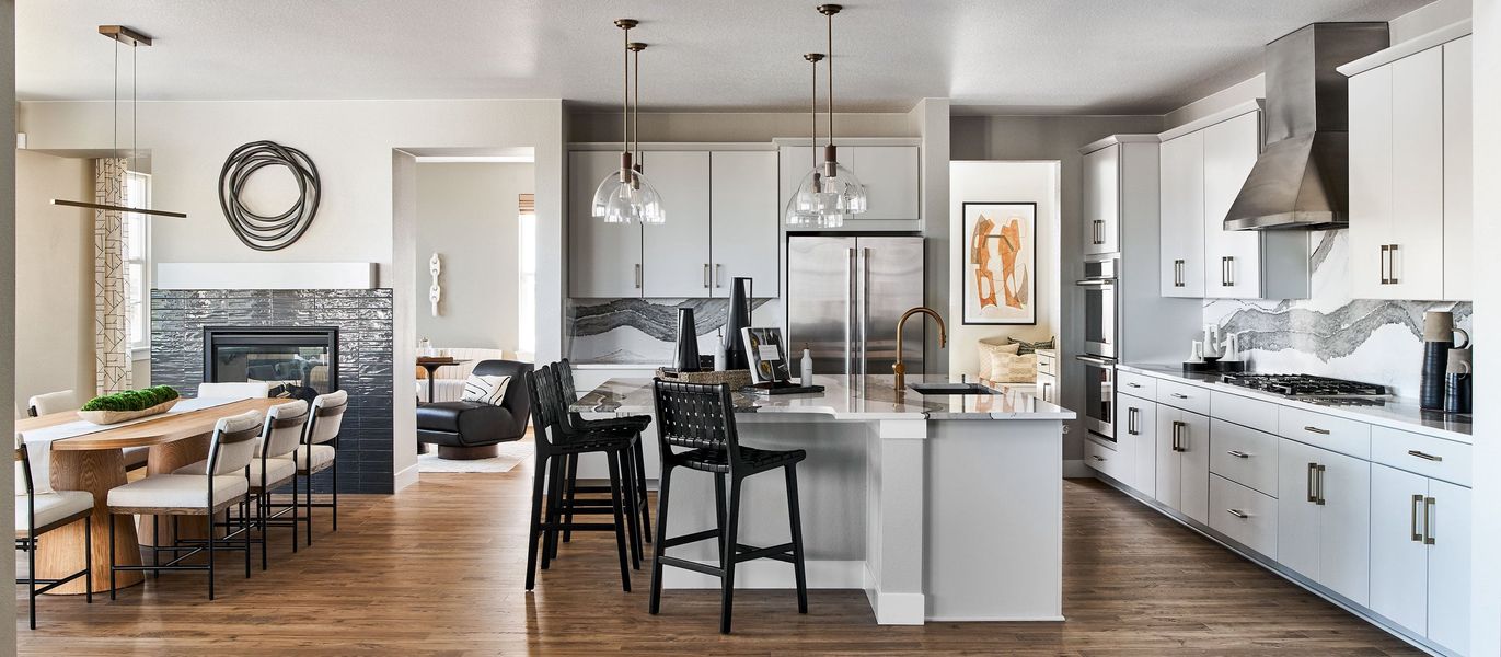 Furnished interior view inside a new home in Macanta, Castle Rock (Image 5).