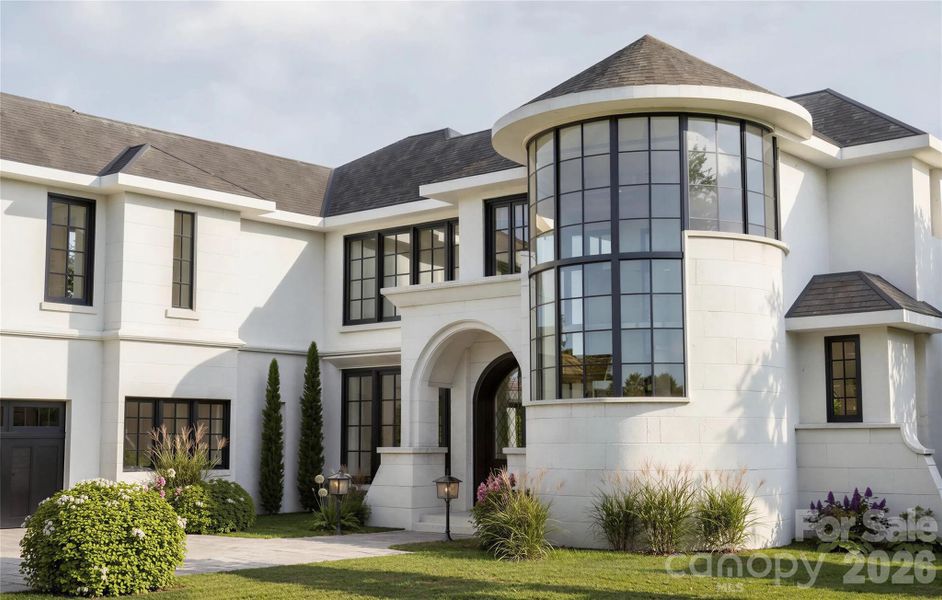 Front exterior of a new home in , Waxhaw, NC, highlighting curb appeal (Image 6).