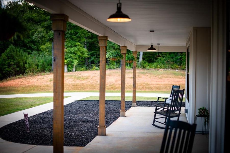 Exterior details and patio area of a home in , Monticello (Image 44).