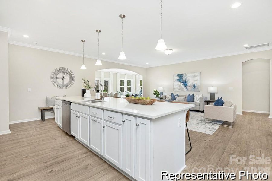 Furnished interior view inside a new home in , Statesville (Image 16).