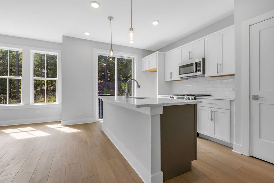 Furnished interior view inside a new home in Echo Park, Suwanee (Image 11).