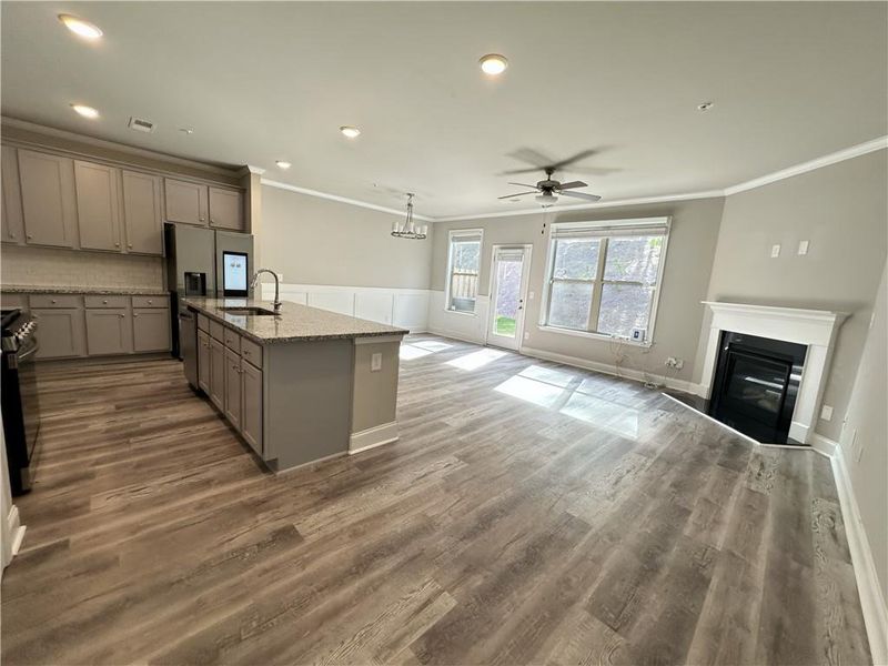 Furnished interior view inside a new home in , Woodstock (Image 9).