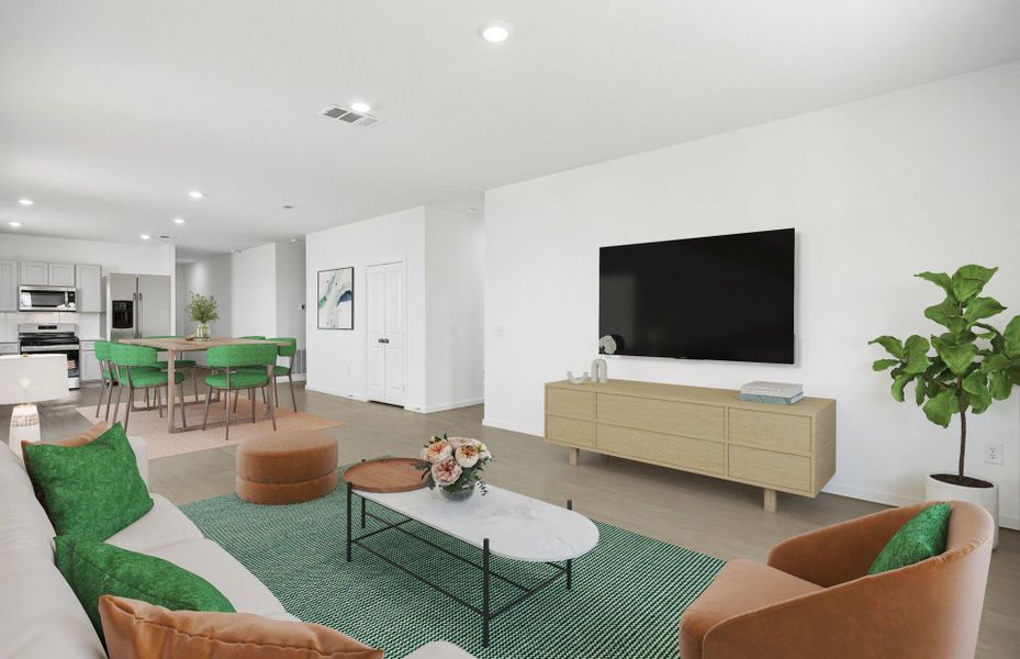 Furnished interior view inside a new home in Crosby Farms, Crosby (Image 5).