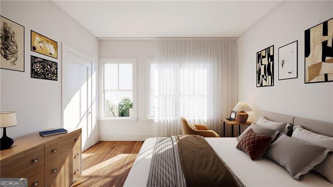 Furnished interior view inside a new home in , Atlanta (Image 5).