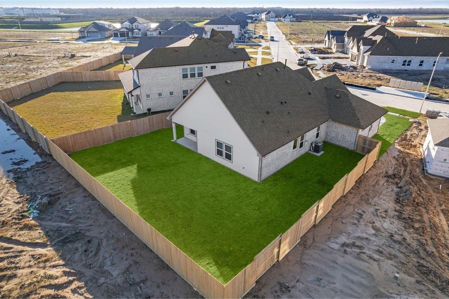 Exterior details and patio area of a home in Foxtail Palms, Manvel (Image 3). Exterior details and patio area of a home in Foxtail Palms, Manvel (Image 3).