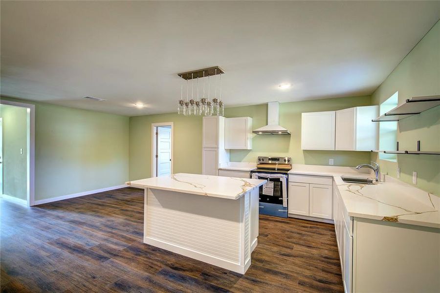 Furnished interior view inside a new home in , Point (Image 11).