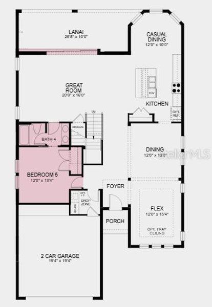 2D floor plan layout of this home in Hammock at Two Rivers, Zephyrhills, FL (Image 5). 2D floor plan layout of this home in Hammock at Two Rivers, Zephyrhills, FL (Image 5).