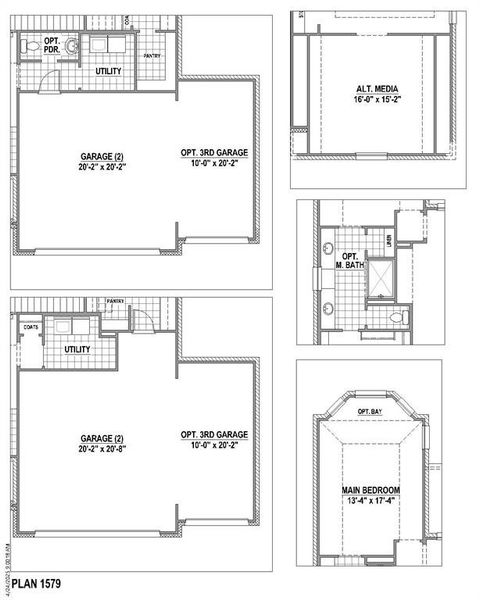 2D floor plan layout of this home in Wildridge, Oak Point, TX (Image 4).