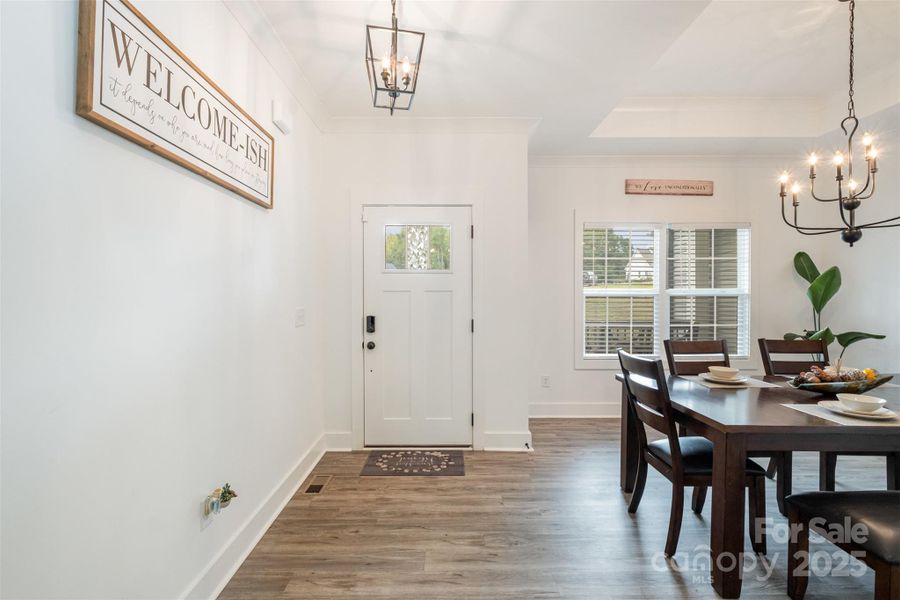 Furnished interior view inside a new home in , Clover (Image 32).