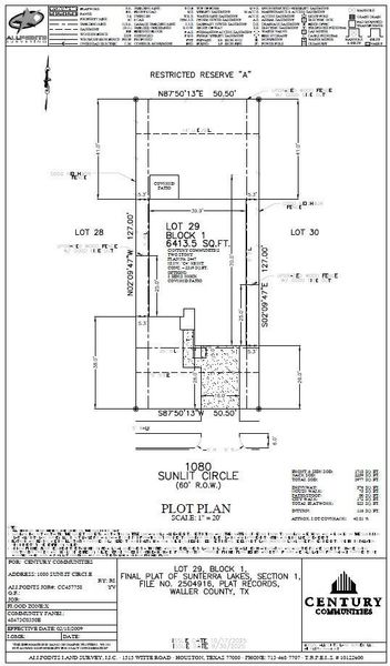 2D floor plan layout of this home in Sunterra Lakes, Brookshire, TX (Image 3).