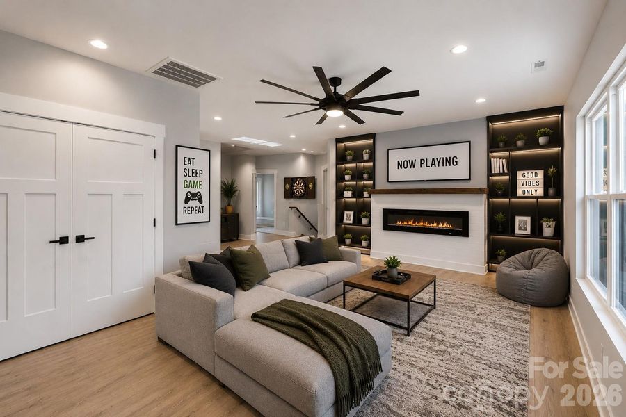 Furnished interior view inside a new home in , Hickory (Image 11).