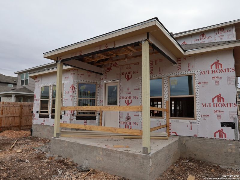 In-progress construction of a new home in Meadows at Clear Springs, New Braunfels, TX (Image 41).