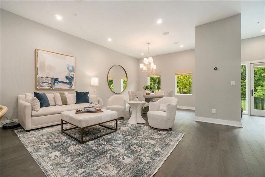 Furnished interior view inside a new home in , Atlanta (Image 8).