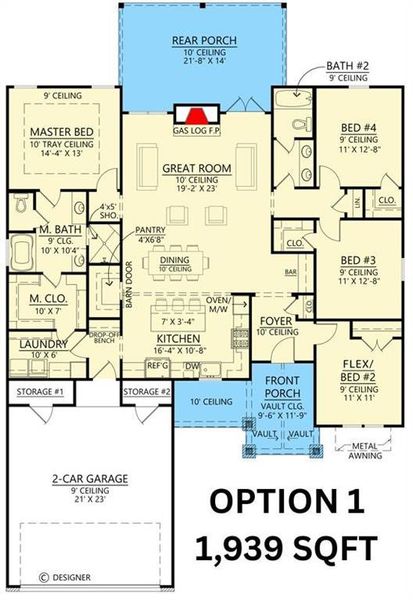 BUILD OPTION 1: View of home floor plan