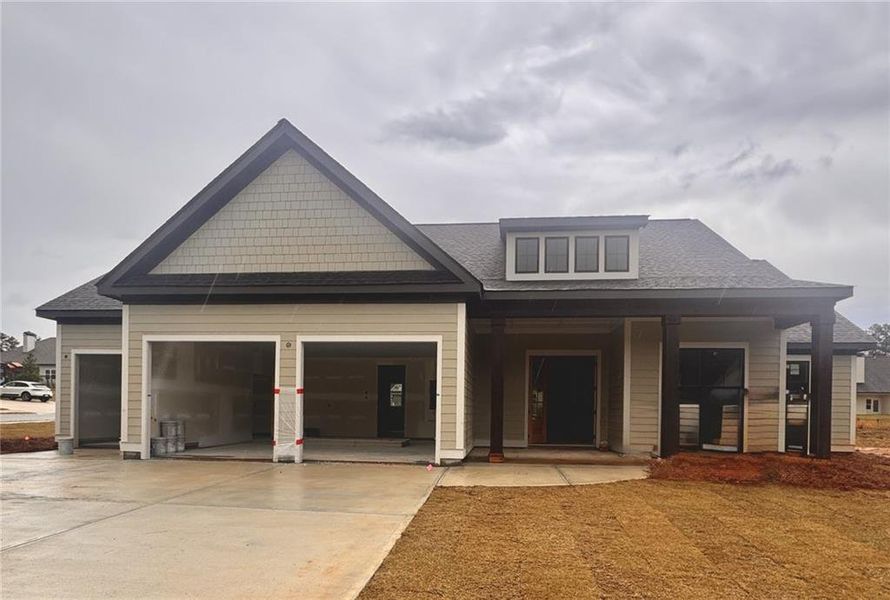 Front exterior of a new home in , Greensboro, GA, highlighting curb appeal (Image 1). Front exterior of a new home in , Greensboro, GA, highlighting curb appeal (Image 1).