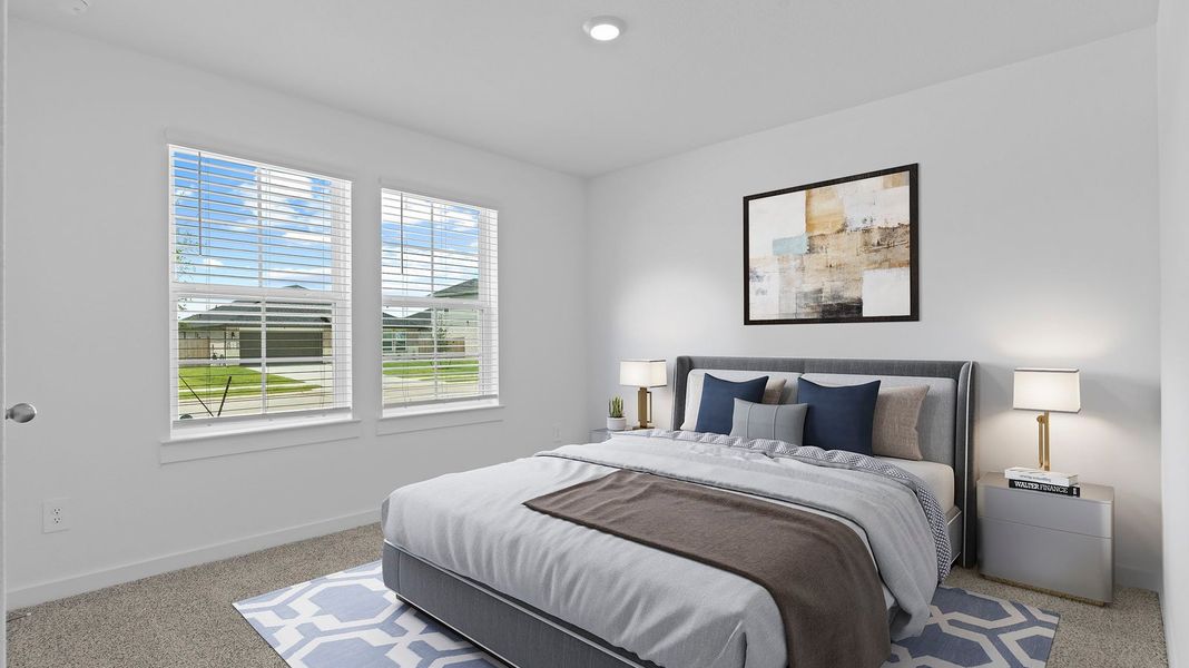 Representative furnished interior of a home built from the Kingston by D.R. Horton in Watermark, Alvin (Image 12).