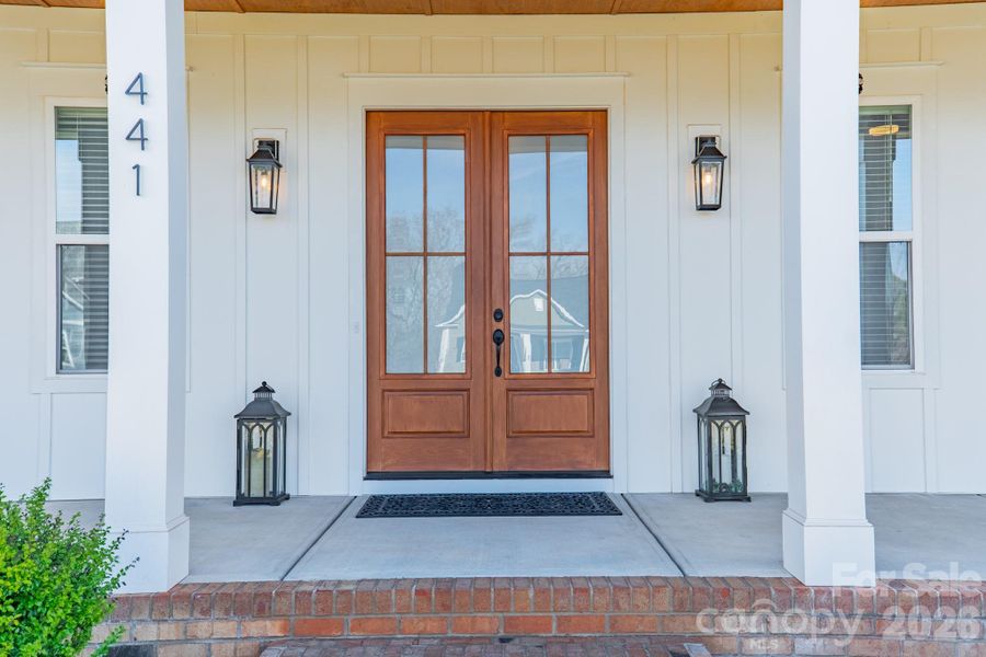 Exterior details and patio area of a home in , Clover (Image 3).