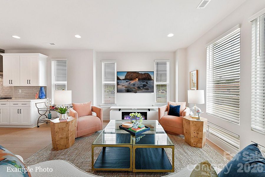 Furnished interior view inside a new home in North End Terraces, Charlotte (Image 16).
