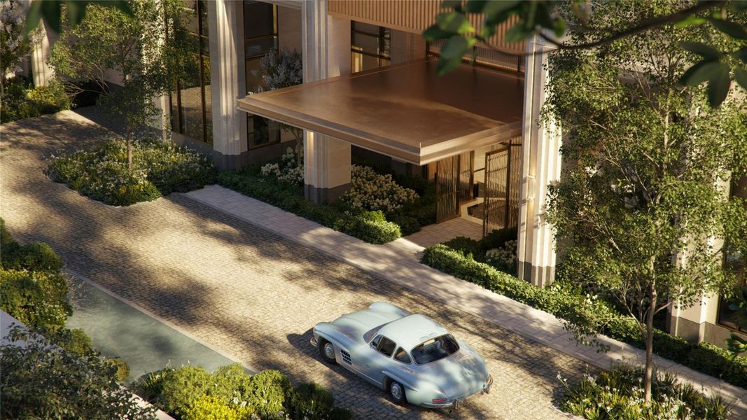 Arriving at the residential lobby, residents are welcomed with valet service, a doorman, bellman, and dedicated concierge. The residential entrance is fully separate and private. Each residence includes two assigned parking spaces, as well as a private storage room. Arriving at the residential lobby, residents are welcomed with valet service, a doorman, bellman, and dedicated concierge. The residential entrance is fully separate and private. Each residence includes two assigned parking spaces, as well as a private storage room.