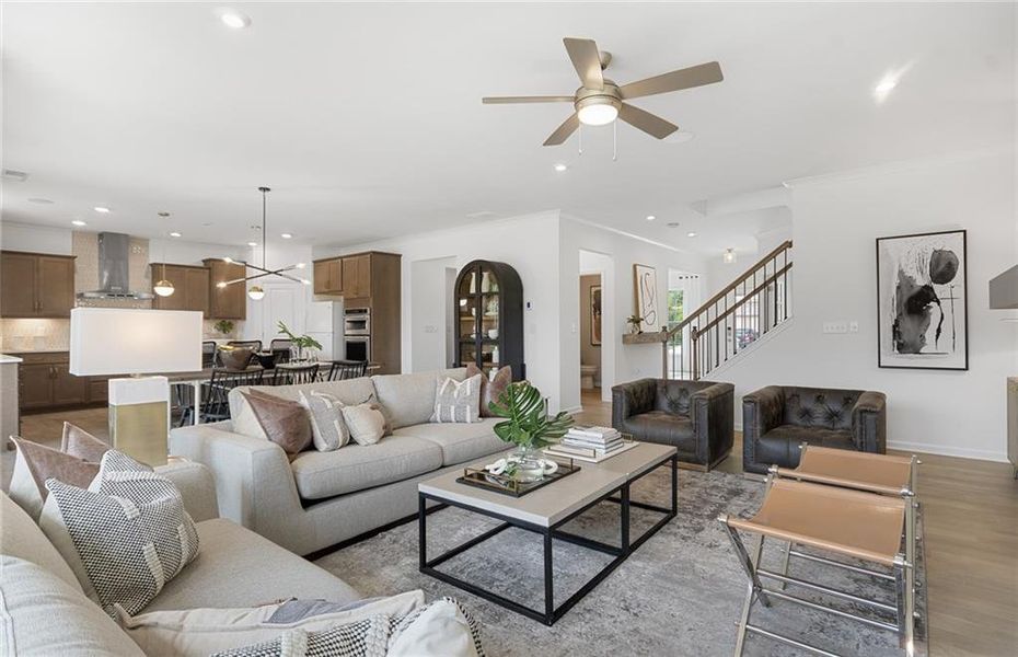 Furnished interior view inside a new home in Sierra Creek, Hoschton (Image 10).