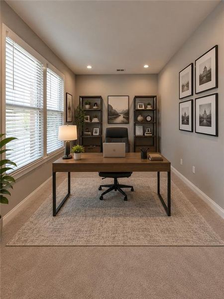 Furnished interior view inside a new home in The Reserve At Liberty Park, Braselton (Image 31).
