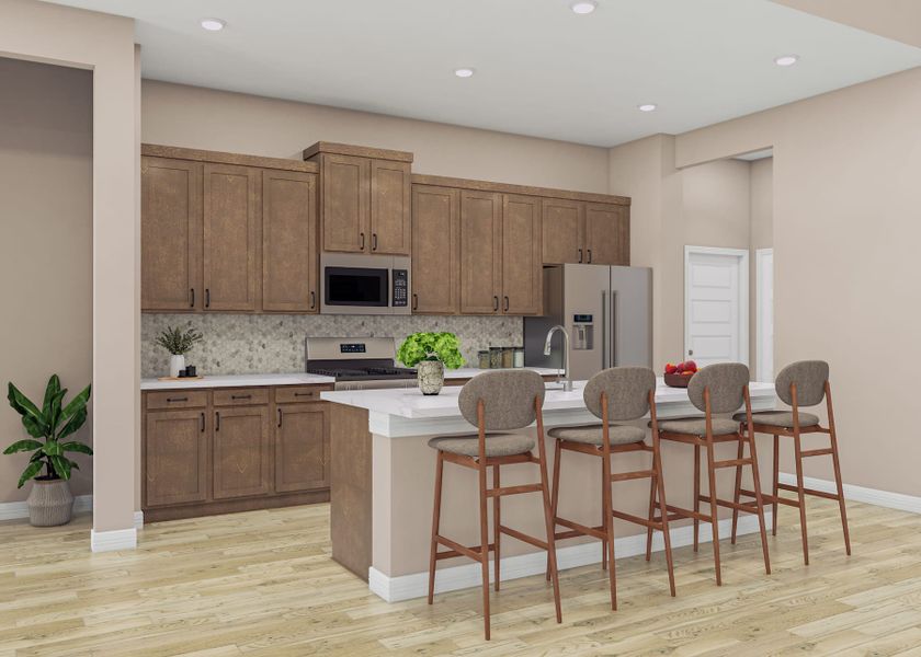 Representative furnished interior of a home built from the Martin by Tri Pointe Homes in Oakhill Reserve, Tomball (Image 6).