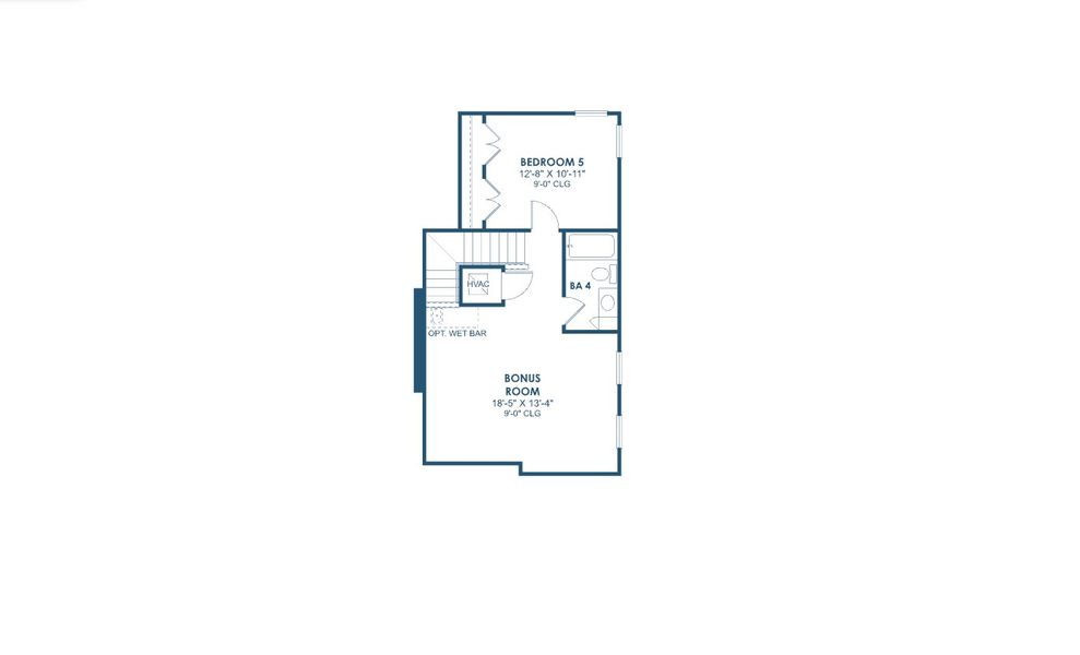 2D floor plan layout for the Biscayne II by Homes by WestBay in Longleaf at Grand Park, Sarasota, FL (Image 4).