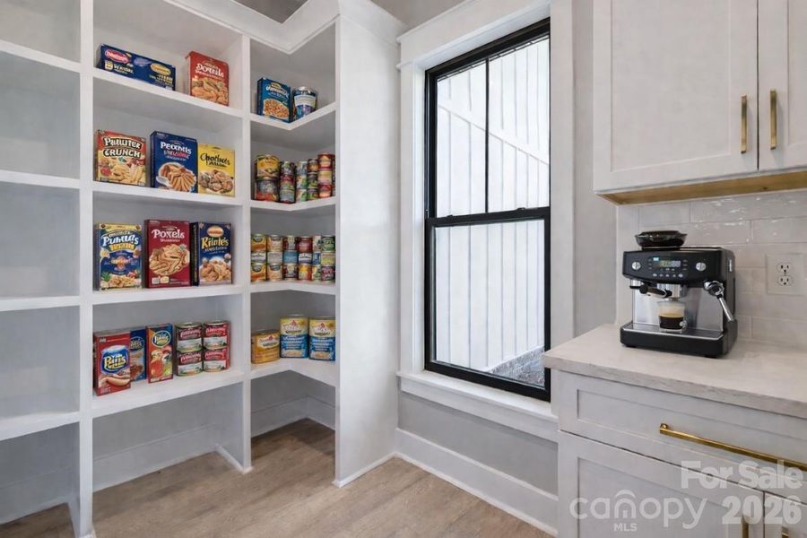 Representative of similar build walk-in pantry (similar build, for illustration only)