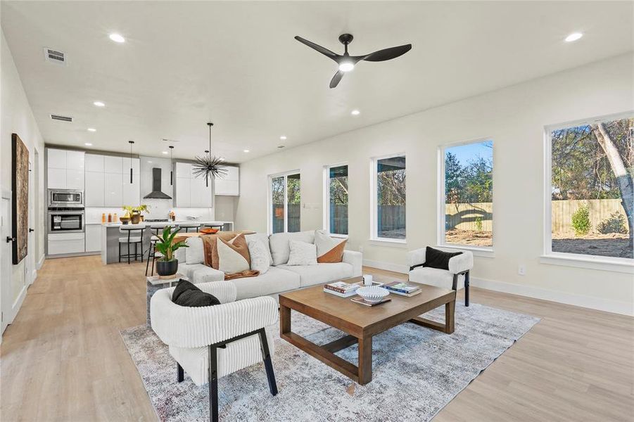 Furnished interior view inside a new home in , Dallas (Image 12).
