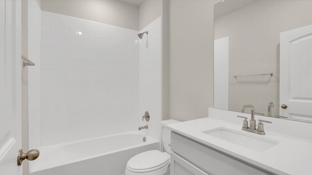 Furnished interior view inside a new home in Rosenbusch Ranch, Leander (Image 3). Furnished interior view inside a new home in Rosenbusch Ranch, Leander (Image 3).