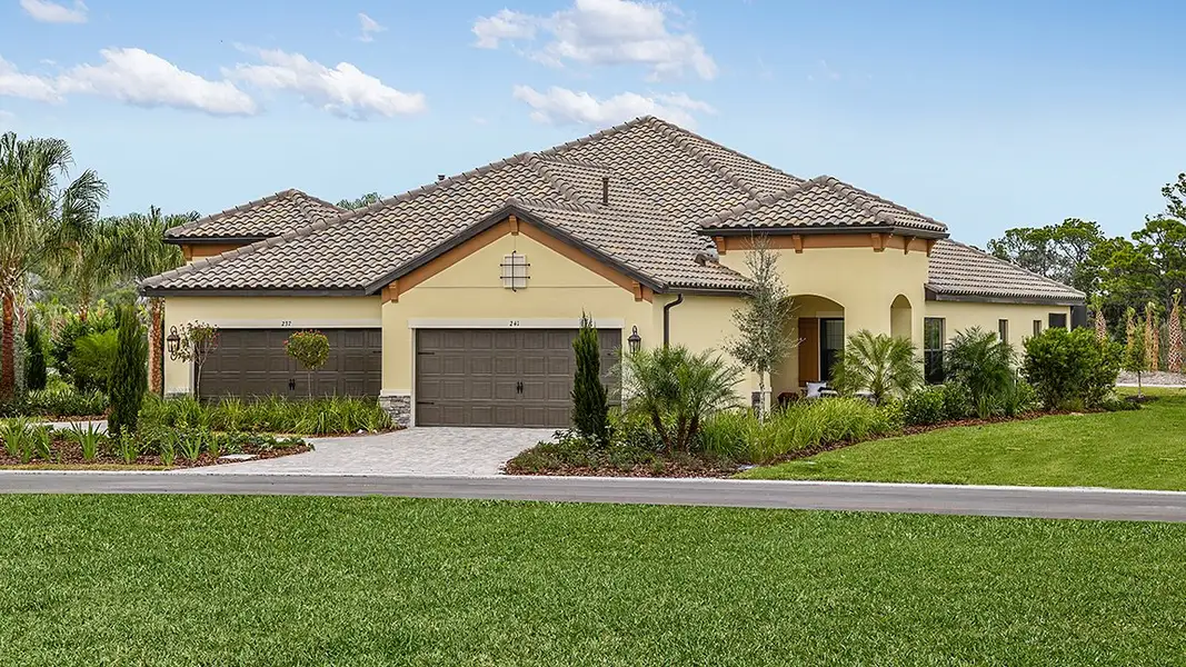 Representative exterior photo of a completed home built from the Tidewater 2B by Neal Communities in Vicenza, Venice, FL (Image 19).