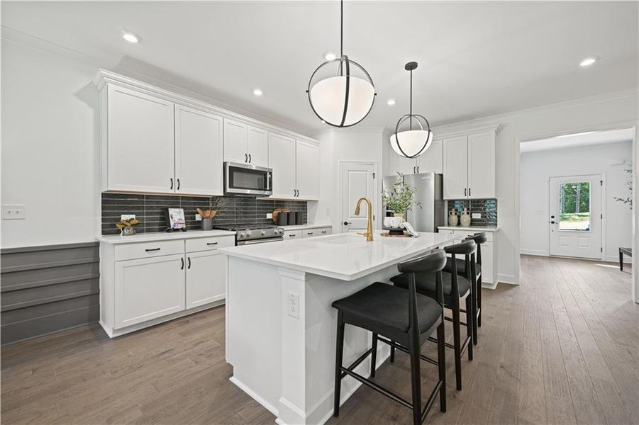 Furnished interior view inside a new home in Briar Creek, Atlanta (Image 6). Furnished interior view inside a new home in Briar Creek, Atlanta (Image 6).