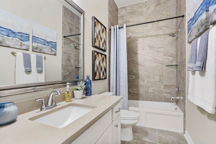 Furnished interior view inside a new home in Brookewater, Rosenberg (Image 28).