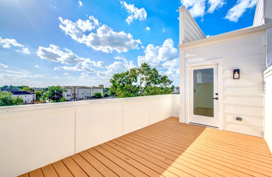 Exterior details and patio area of a home in , Houston (Image 22).
